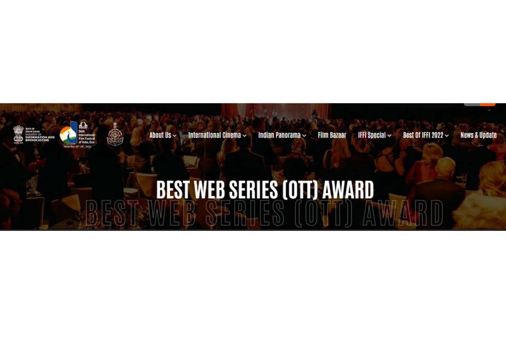 Best Web Series Award, how to apply