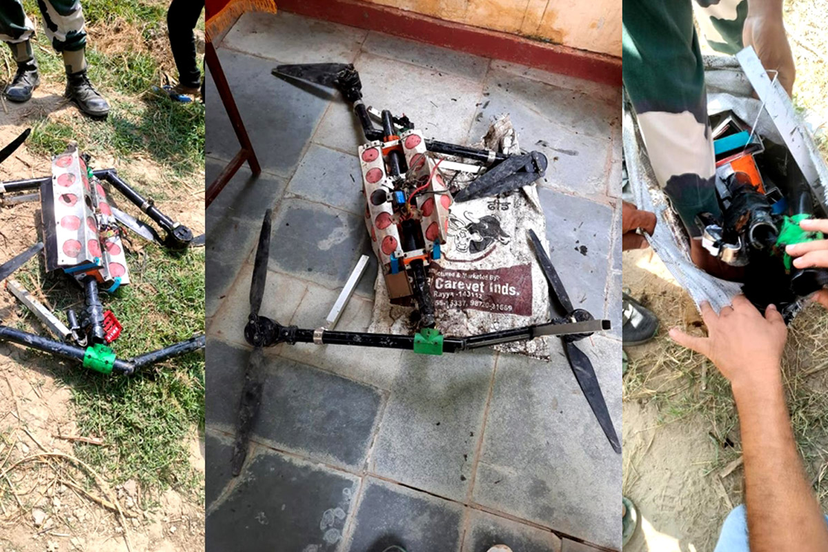 Broken drone, Punjab, Tarn Taran