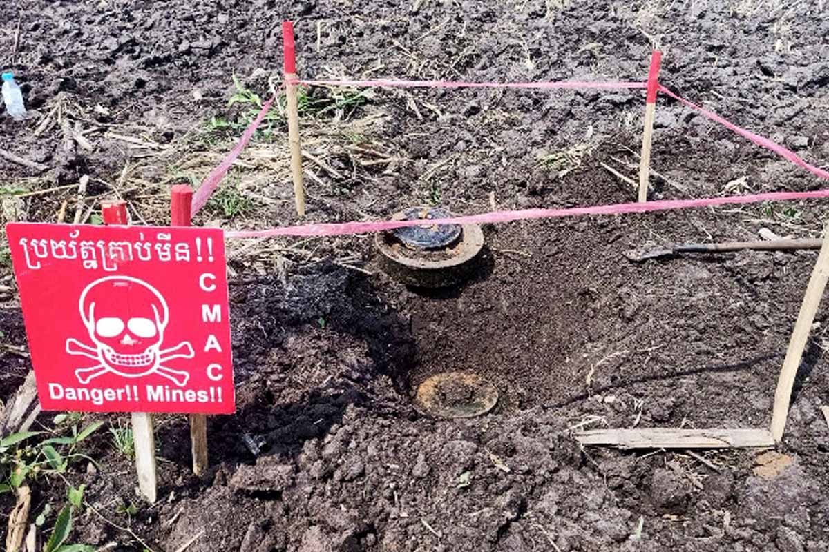 war-era explosives, Cambodia school