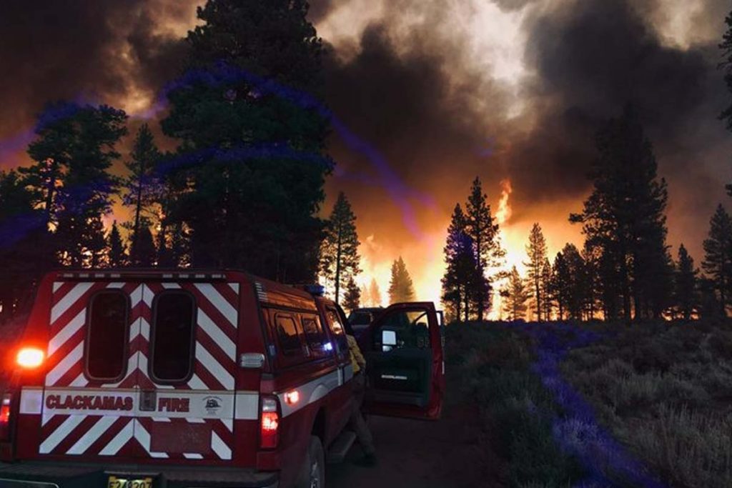 Wildfires, humans spike, Oregon, Washington