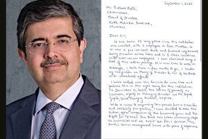 Uday Kotak resigns as MD & CEO of Kotak Mahindra Bank