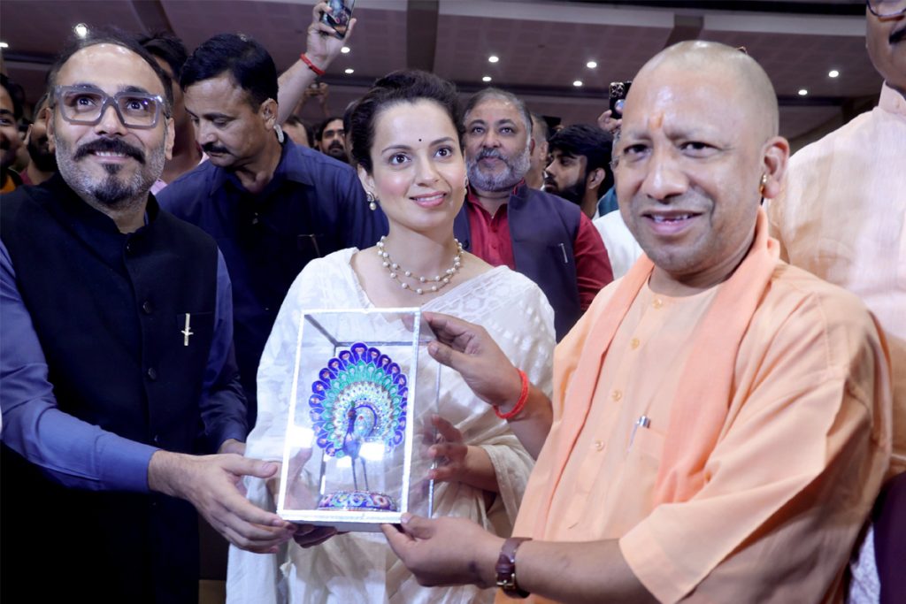 CM Yogi, Uttarakhand CM, Kangana Ranaut , special screening of Tejas, Movie Tejas