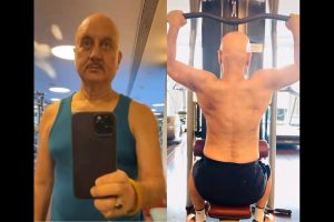 Anupam Kher returns to his workout regime after 5 months post injury