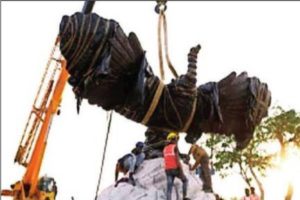 Jatayu statue installed at Ayodhya temple complex