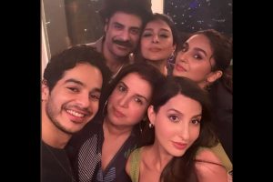 Nora Fatehi celebrates ‘good vibes’ with Tabu, Farah & Huma