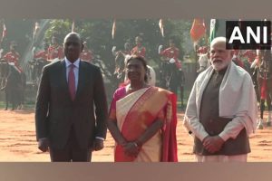 Kenyan President William Ruto accorded ceremonial welcome at Rashtrapati Bhavan