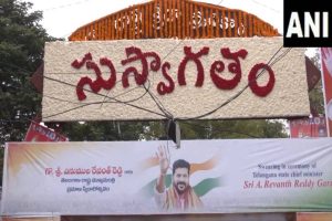 Hyderabad plastered with posters of Revanth Reddy ahead of his swearing-in as Telangana Chief Minister