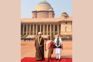 Oman Sultan Haitham Bin Tarik accorded ceremonial reception at Rashtrapati Bhavan