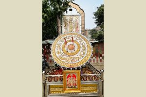 ‘Nagada’, weighing 500 kg, reaches Ayodhya