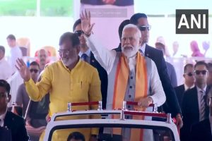 PM Modi arrives in Kavaratti to inaugurate, lay foundation stone of several development projects