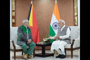 PM Modi holds bilateral meeting with Timor-Leste President Jose Ramos-Horta in Gujarat