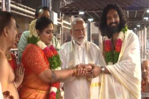 In Kerala, PM Modi visits Guruvayur temple, attends actor-politician Suresh Gopi’s daughter’s wedding