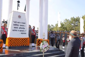 Meghalaya: Amit Shah lays wreath at Shillong war memorial