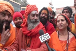 “Blessed and happy to be here”: Devotees, seers celebrate in Ayodhya, reach in large numbers for ‘Pran Pratishtha’