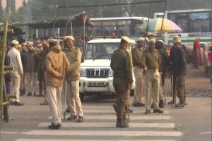 Assam police deploy heavy security in Khanapara, the entry point to Guwahati for Rahul Gandhi’s Bharat Jodo Nyay Yatra