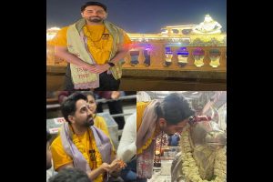 Ayushmann Khurrana seeks blessings at Mahakaleshwar Temple