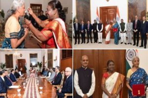 Budget 2024: Sitharaman calls on President Murmu before arrival in Parliament