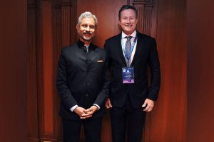 EAM Jaishankar meets Australian Intelligence chief Andrew Shearer on sidelines of Raisina Dialogue