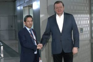 Belarusian Foreign Minister Sergei Aleinik arrives in Delhi