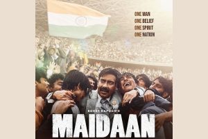 Ajay Devgn embraces team spirit as football coach in new poster of ‘Maidaan’