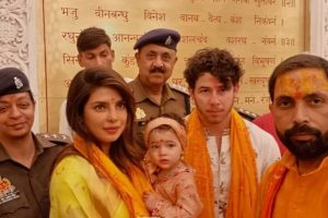 Priyanka Chopra, Nick Jonas & Malti offer prayers at Ram temple in Ayodhya