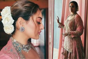 Sonakshi exudes ‘phool power’ in sharara suit as she kickstarts ‘Heeramandi’ promos