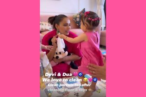 Bipasha Basu mentions how daughter Devi loves to clean ‘toys, floors and parents’