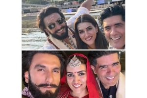 Ranveer Singh, Kriti Sanon light up Manish Malhotra’s show at Varanasi’s Namo Ghat