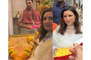 Parineeti Chopra seeks blessings at Siddhivinayak Temple, celebrates ‘Amar Singh Chamkila’