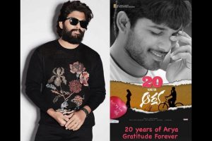 Allu Arjun celebrates 20 years of cult classic ‘Arya’, says it changed his life