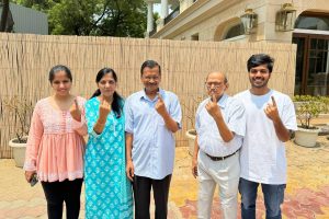 Delhi CM Kejriwal and his family cast their vote, appeals for vote against dictatorial thinking