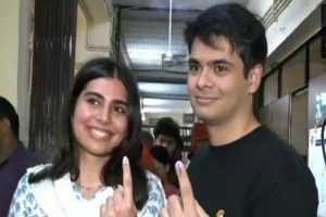 Congress’ Priyanka Gandhi Vadra’s children cast their votes, urge everyone to exercise their rights