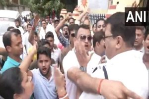 TMC supporters raise slogans against BJP candidate from Kolkata North Tapas Roy; alleges proxy voting