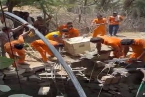 Rajasthan: NDRF personnel join efforts to rescue 13-year-old who fell into well two days ago