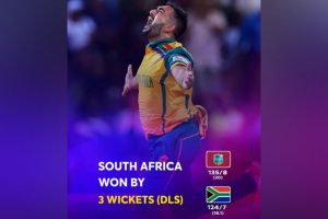 T20 WC: South Africa defy Chase’s heroics, move to semis with three-wicket win over West Indies