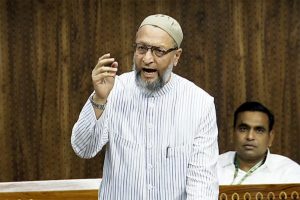 Owaisi alleges his Delhi residence vandalized by some “unknown miscreants”