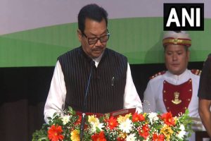 Chowna Mein takes oath as Deputy CM of Arunachal for 2nd consecutive term