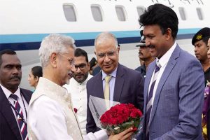 EAM Jaishankar arrives in Sri Lanka, to hold discussions with leadership