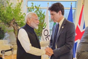 Committed to work together to deal with important issues: Trudeau after meeting PM Modi in Italy