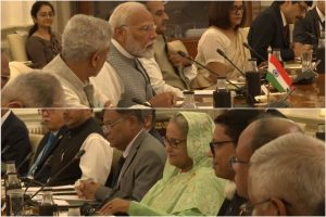 PM Modi, Bangladesh PM Hasina hold delegation-level meeting