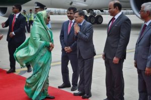 Bangladesh PM Sheikh Hasina arrives to attend PM Modi’s swearing-in ceremony