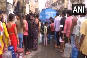 Delhi water crisis: Long queues continue to form at tankers across the city