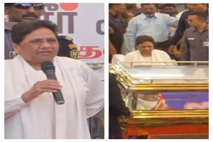 Tamil Nadu: BSP Supremo Mayawati pays tribute to slain party leader in Chennai, urges state govt to refer case to CBI