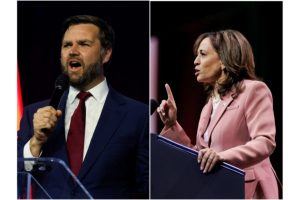 Kamala Harris criticises JD Vance’s abortion stance after he formally accepts VP nomination