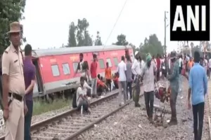 UP: Restoration work underway at Chandigarh-Dibrugarh Express derailment site in Gonda