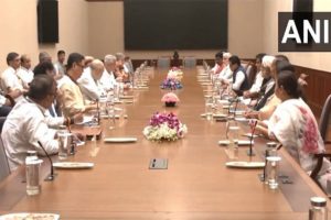 LoPs Kharge, Rahul Gandhi attends all-party meeting on Bangladesh unrest