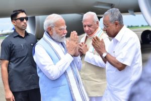 Kerala: PM Modi arrives in Kannur, to visit landslide-affected areas in Wayanad