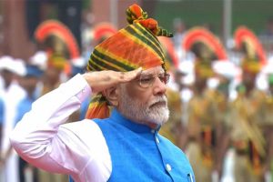 PM Modi arrives at Red Fort for 78th Independence Day celebration