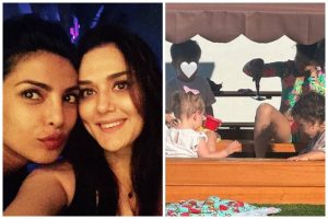 Priyanka Chopra shares playdate pics of daughter Maltie with Preity Zinta’s kids