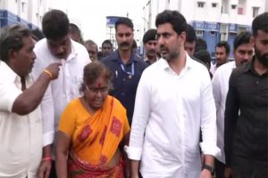 Andhra rains: Nara Lokesh visits flood-affected areas in Mangalagiri